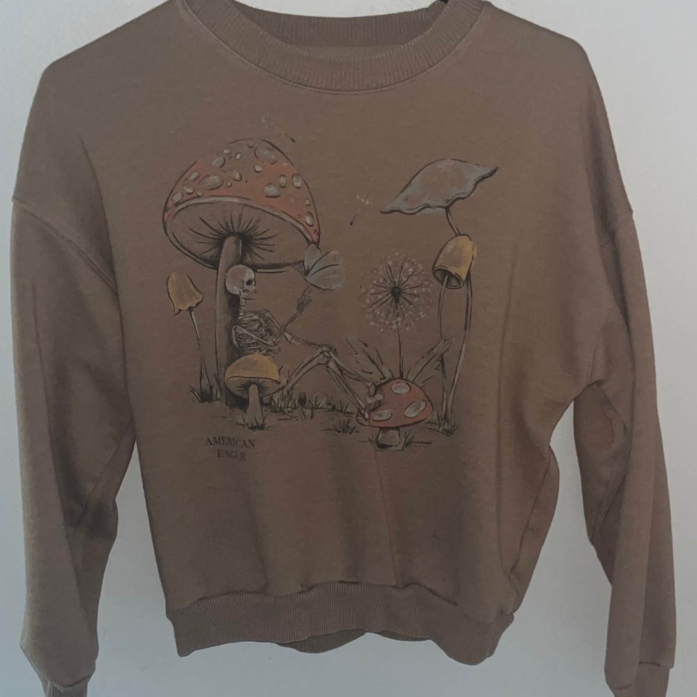 American Eagle Tan Knit Top